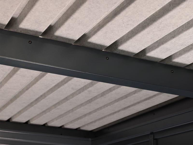 Wolff Finnhaus Metallgartenhaus Hakon 2424, Anthrazit, 1 flg