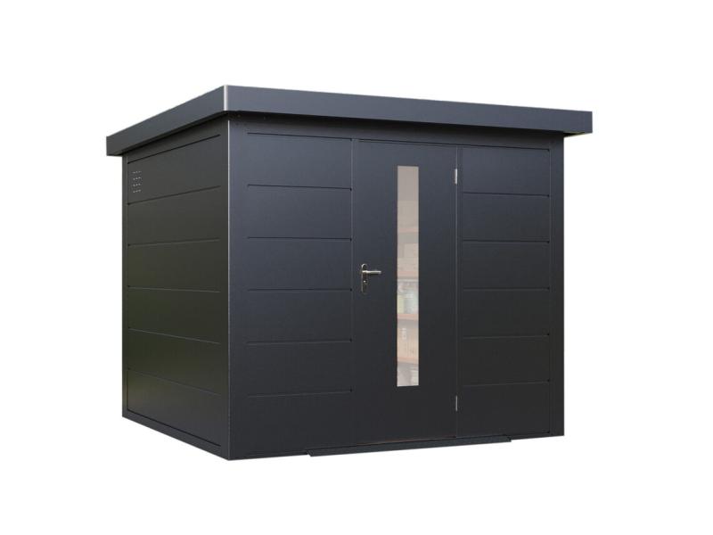 Wolff Finnhaus Metallgartenhaus Hakon 2424, Anthrazit, 1 flg