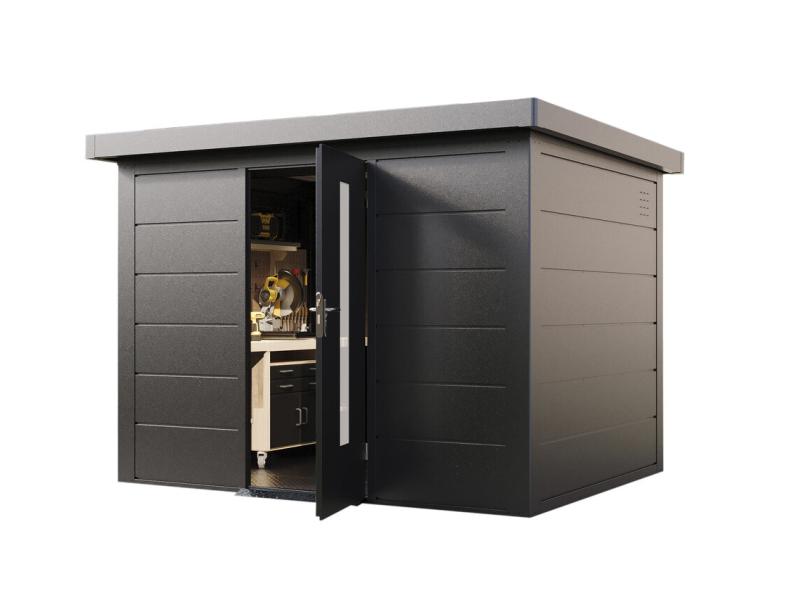 Wolff Finnhaus Metallgartenhaus Hakon 3024, Anthrazit, 1 flg