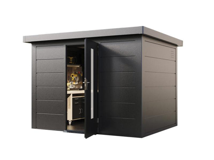 Wolff Finnhaus Metallgartenhaus Hakon 3024, Anthrazit, 1 flg