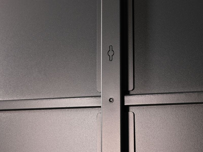 Wolff Finnhaus Metallgartenhaus Thorin 6024, Anthrazit, inkl. Seitendach 3 m