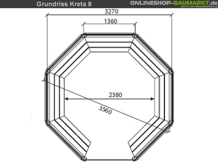 Wolff Finnhaus Pavillon Kreta 8 Grundbauset