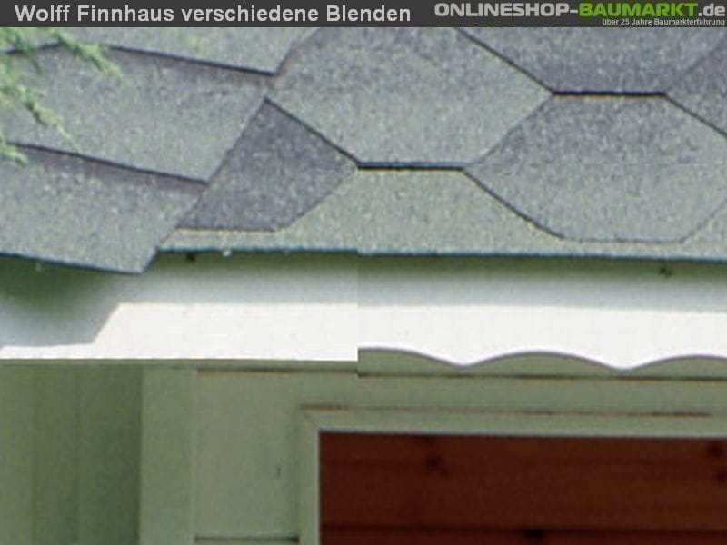 Wolff Finnhaus Pavillon Milano 3.0 natur 3 x 3 m inkl. schwarze Dachschindeln