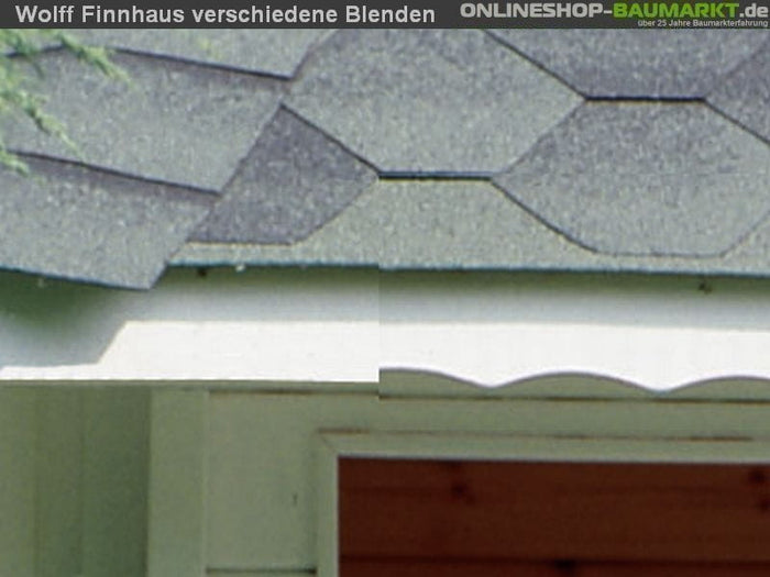 Wolff Finnhaus Pavillon Milano 3.0 natur 3 x 3 m inkl. schwarze Dachschindeln