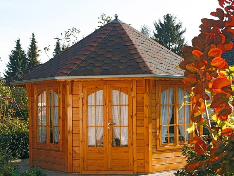Wolff Finnhaus Pavillon Roma 4.0 natur 4 x 4 m
