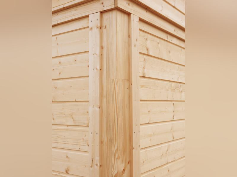 Wolff Finnhaus Pultdachhaus Finn Cube 4x3 Typ 3 ISO, Anthrazit