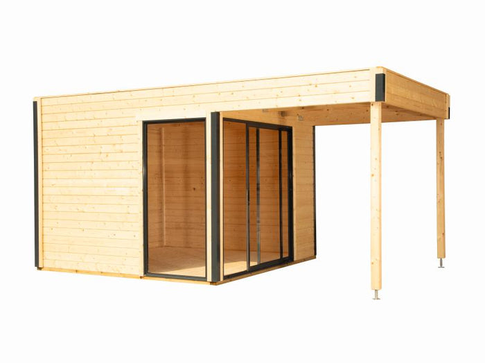 Wolff Finnhaus Pultdachhaus Studio 44-B mit Seitendach