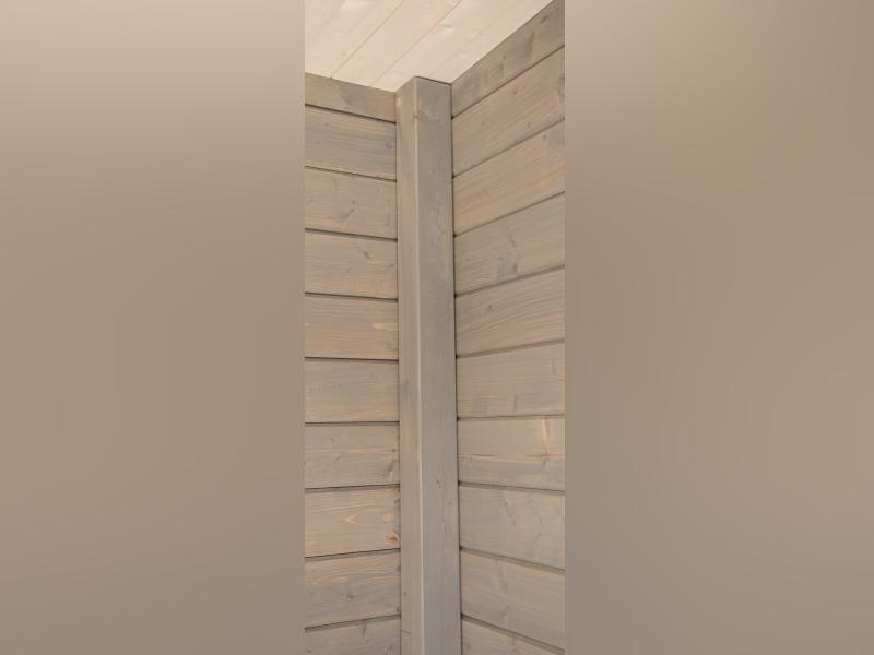 Wolff Finnhaus Pultdachhaus Studio 44-B mit Seitendach, Hellgrau