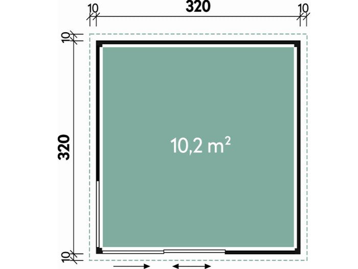 Wolff Finnhaus Pultdachhaus Studio 44-B, anthrazit