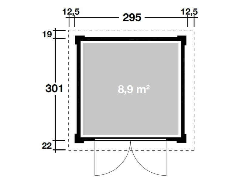 Wolff Finnhaus Pulti Softline 3030 in anthrazit
