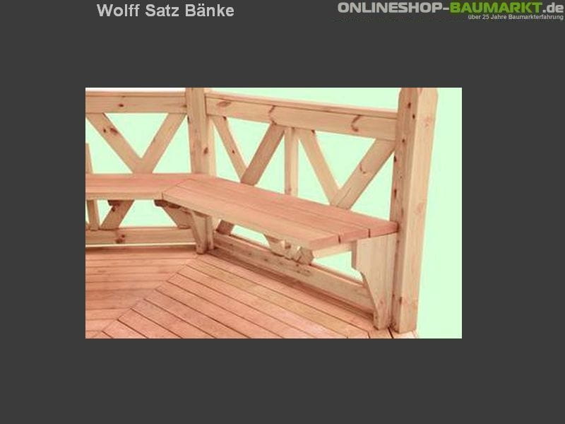 Wolff Finnhaus Satz Bänke für Kreta 6