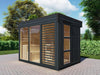 Wolff Finnhaus Sauna Paradiso 3x2 2-Raum, anthrazit