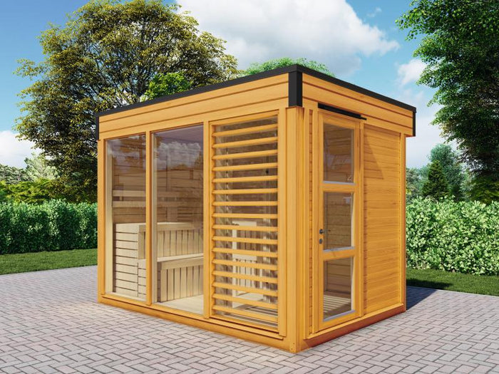 Wolff Finnhaus Sauna Paradiso 3x2 2-Raum, kiefer