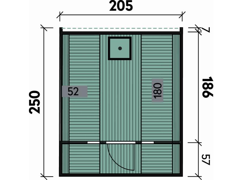 Wolff Finnhaus Saunafass 250