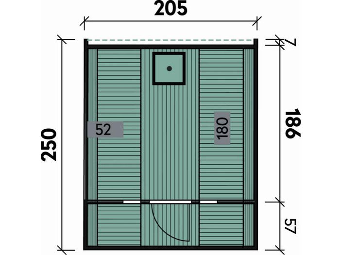 Wolff Finnhaus Saunafass 250