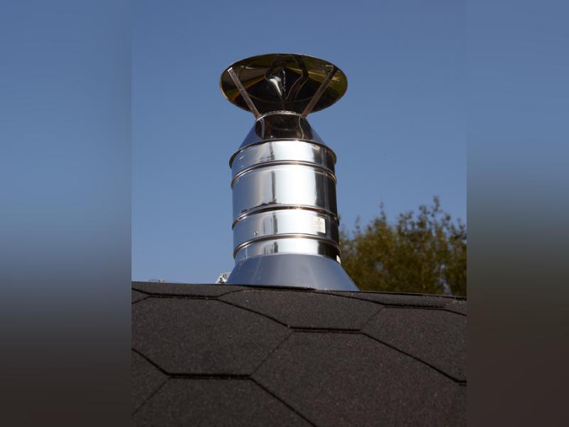 Wolff Finnhaus Saunafass 400 2-Raum montiert