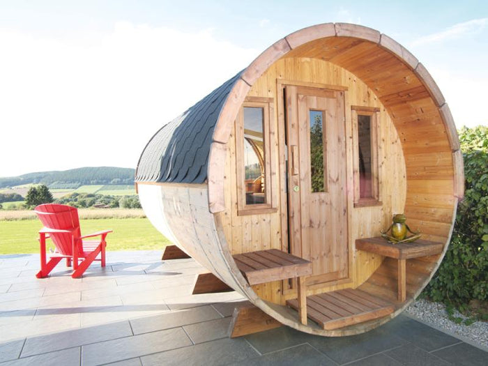 Wolff Finnhaus Saunafass 400 als Bausatz