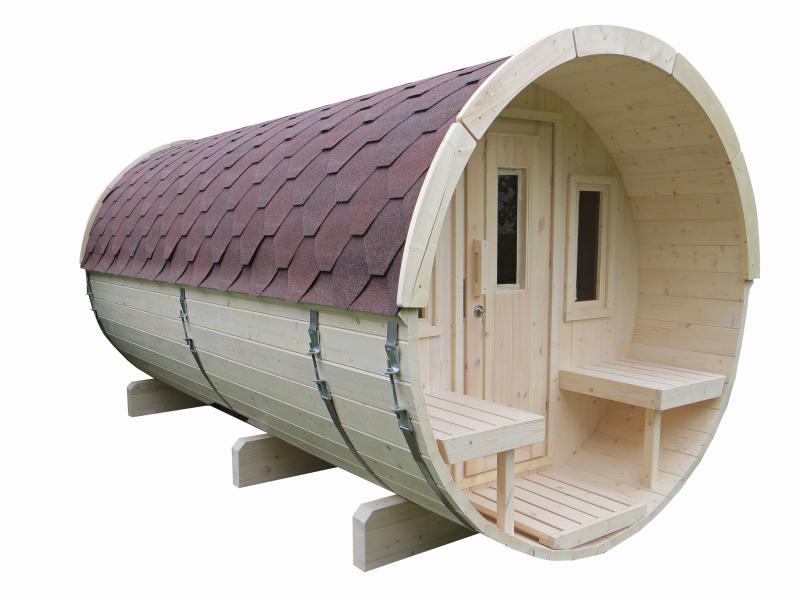 Wolff Finnhaus Saunafass 400 als Bausatz