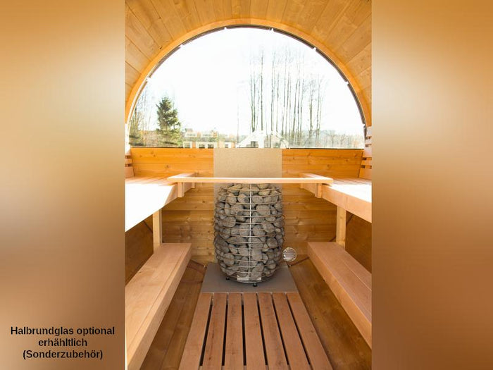 Wolff Finnhaus Saunafass 400 de luxe Bausatz DS schwarz