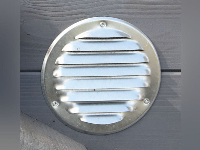 Wolff Finnhaus Saunafass 400 de luxe montiert DS schwarz Anstrich Walnuss