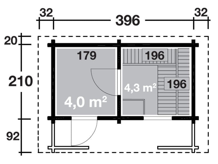 Wolff Finnhaus Saunahaus Sanna 70