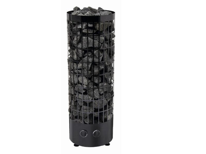 Wolff Finnhaus Saunaofen 9 kW schwarz, integrierte Steuerung mit Steinen