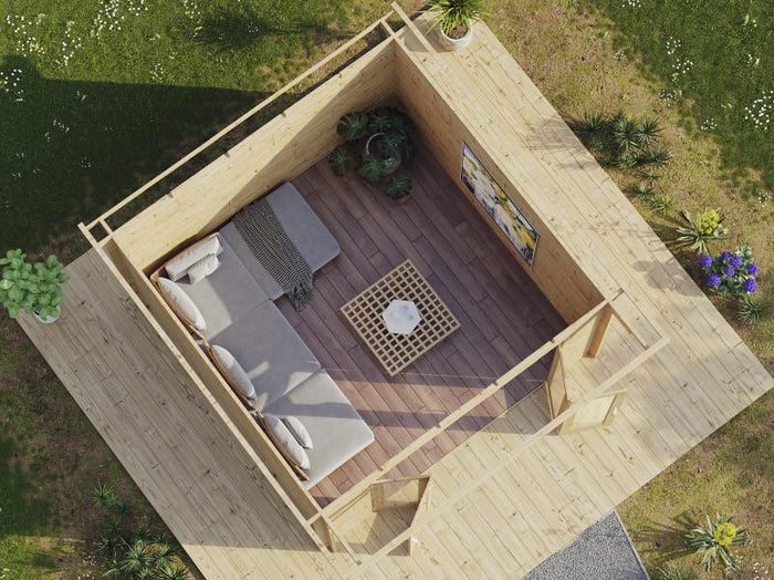 Wolff Finnhaus Tammo 3838, 40 mm, inkl. Fußboden