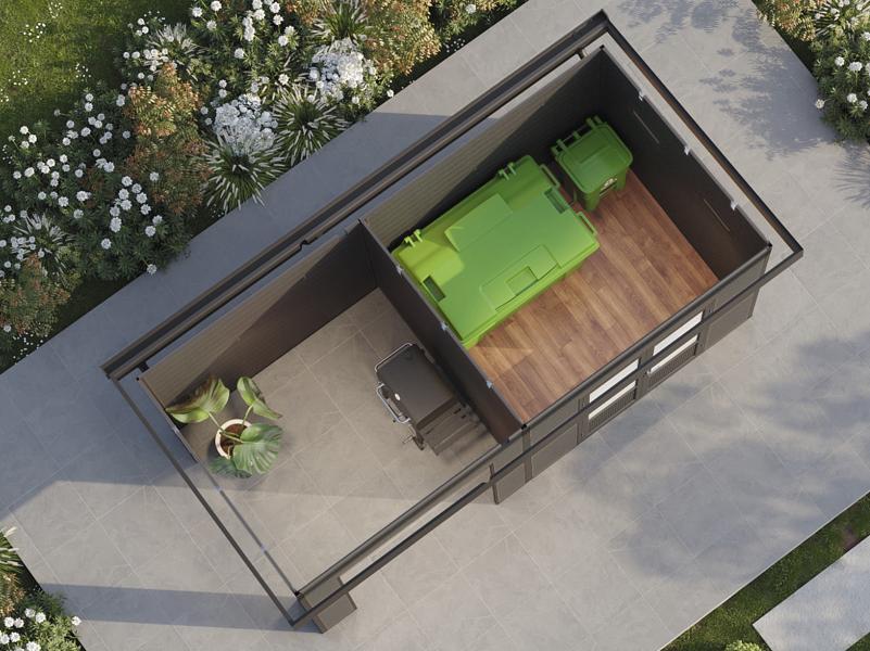 Wolff Finnhaus WPC-Haus Tona 5024 Hellgrau