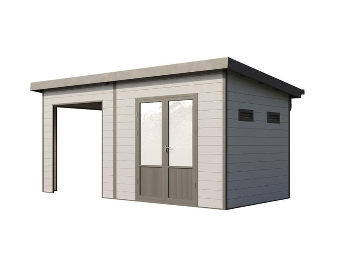 Wolff Finnhaus WPC-Haus Tona 5024 Hellgrau