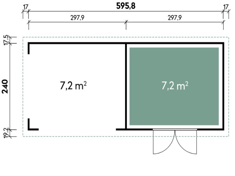 Wolff Finnhaus WPC-Haus Tona 6024 Anthrazit