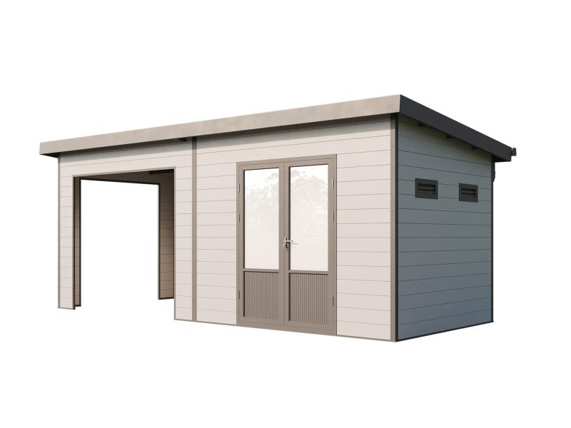 Wolff Finnhaus WPC-Haus Tona 6024 Hellgrau