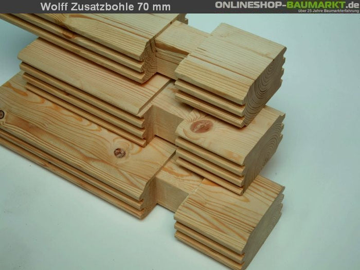 Wolff Finnhaus Zusatzbohle 70 mm je lfm.