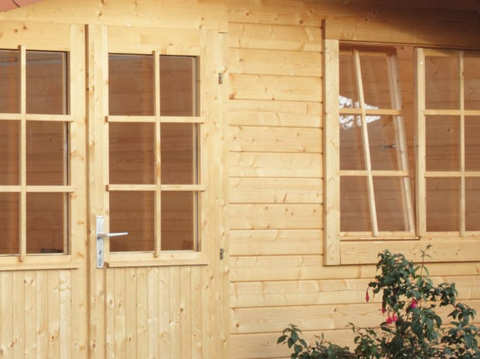 Wolff Pultdachhaus Amsterdam naturbelassen, inkl. Fußboden