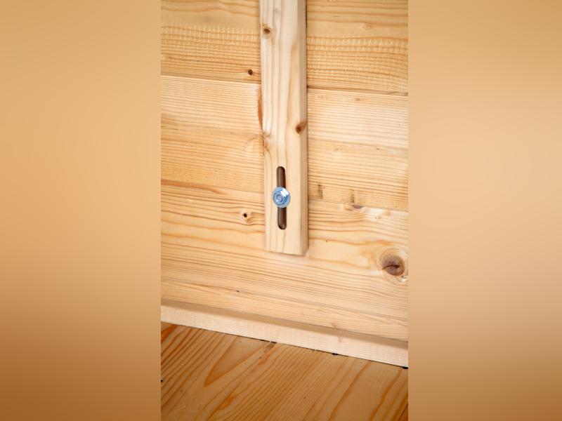 Wolff Pultdachhaus Amsterdam naturbelassen, inkl. Fußboden