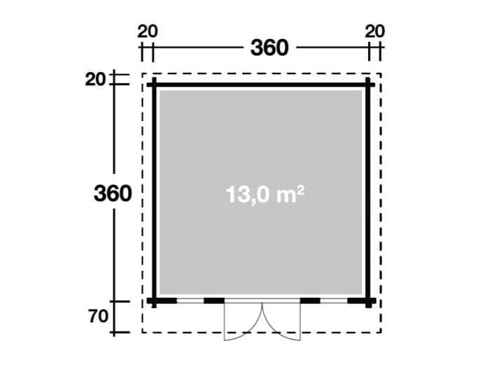 Wolff Pultdachhaus Trondheim 44-B XL