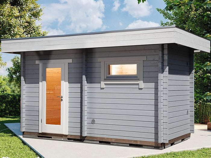 Wolff Saunahaus Mikko 70 Vollglastür