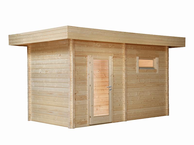 Wolff Saunahaus Mikko 70 Vollglastür