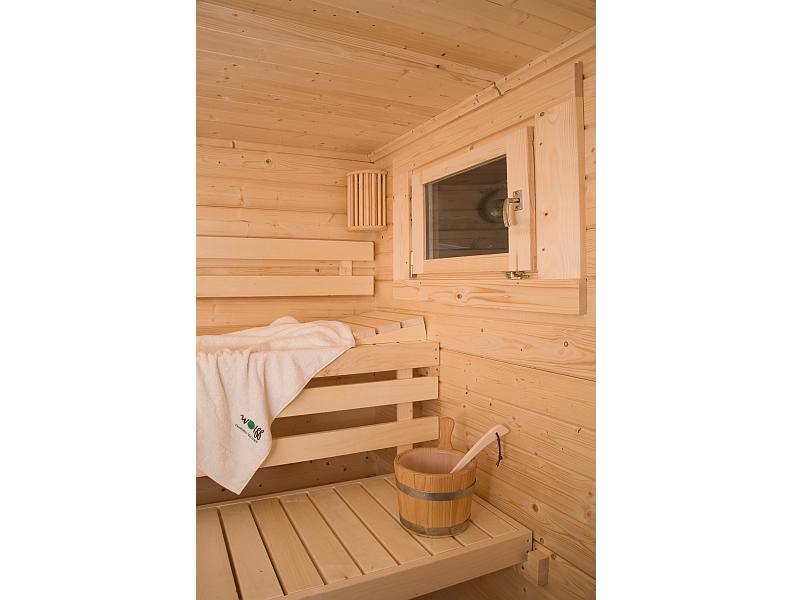Wolff Saunahaus Mikko 70 Vollglastür
