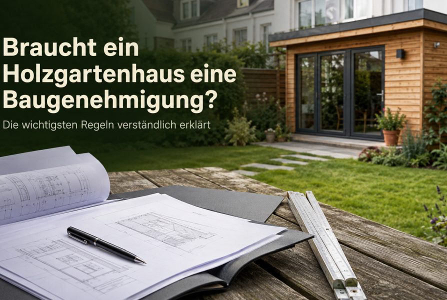 Braucht ein Holzgartenhaus eine Baugenehmigung? Alle Regeln einfach erklärt