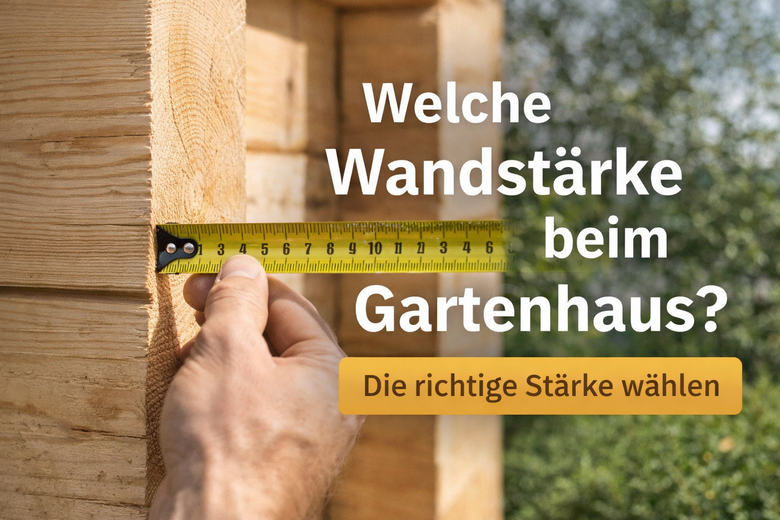 Welche Wandstärke beim Gartenhaus? Die richtige Stärke wählen