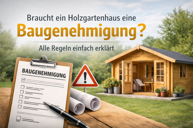 Braucht ein Holzgartenhaus eine Baugenehmigung? Alle Regeln einfach erklärt