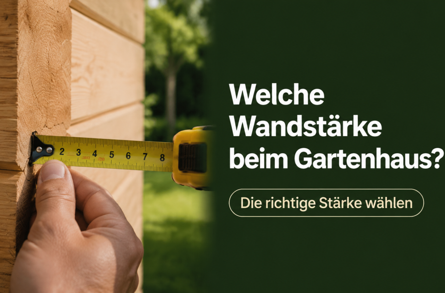 Welche Wandstärke beim Gartenhaus? Die richtige Stärke wählen