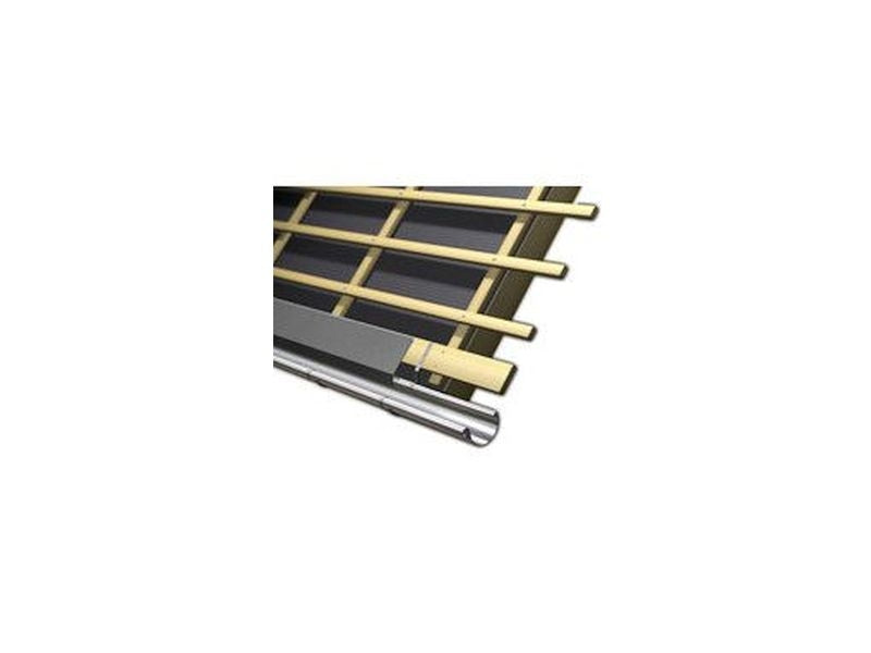 Aluminium Rinneneinhang 200 cm, Typ 8 für Dachtraufe/Dachrinne anthrazit-grau - 11 Stück