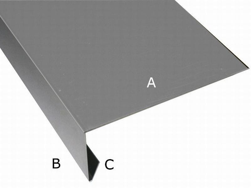 Aluminium Winkelprofil 200 cm für Giebelbretter 9 Stück