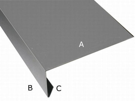 Aluminium Winkelprofil 200 cm für Giebelbretter 11 Stück