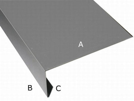 Aluminium Winkelprofil 200 cm für Giebelbretter 12 Stück
