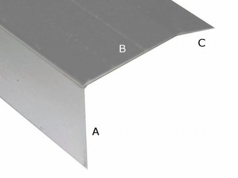 Aluminium Winkelprofil für EPDM-Dacheindeckung 17 Stück