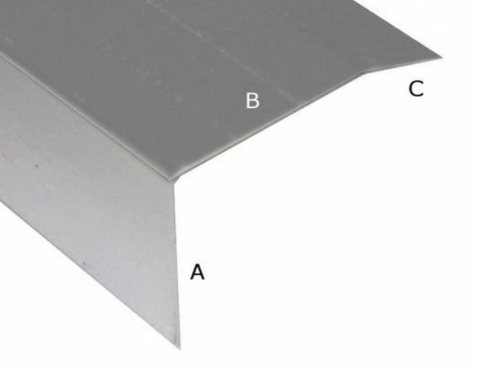Aluminium Winkelprofil für EPDM-Dacheindeckung 30 mm 11 Stück