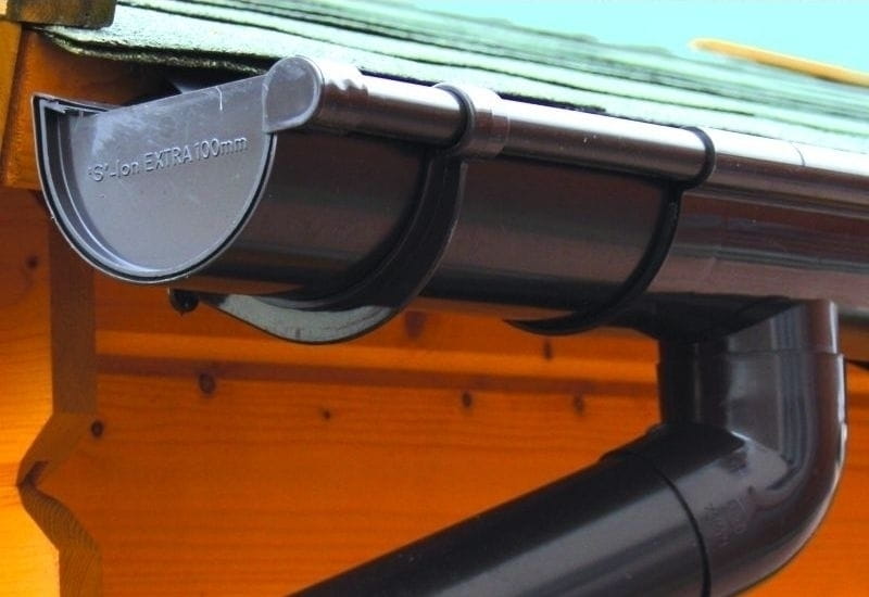 Dachrinnen Set RG 100 anthrazit 800 cm Carport und Gartenhaus