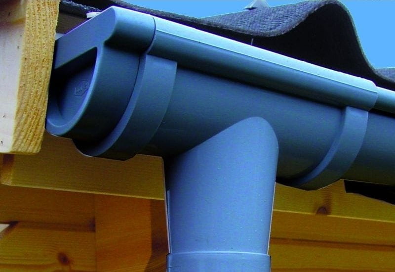 Dachrinnen Set RG 80 anthrazit 4 x 400 cm Walmdach
